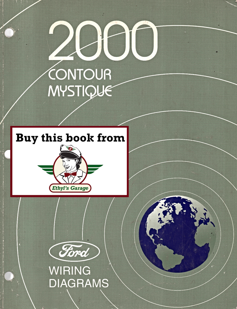 2000 Ford Contour, Mercury Mystique Factory Electrical Wiring Diagrams